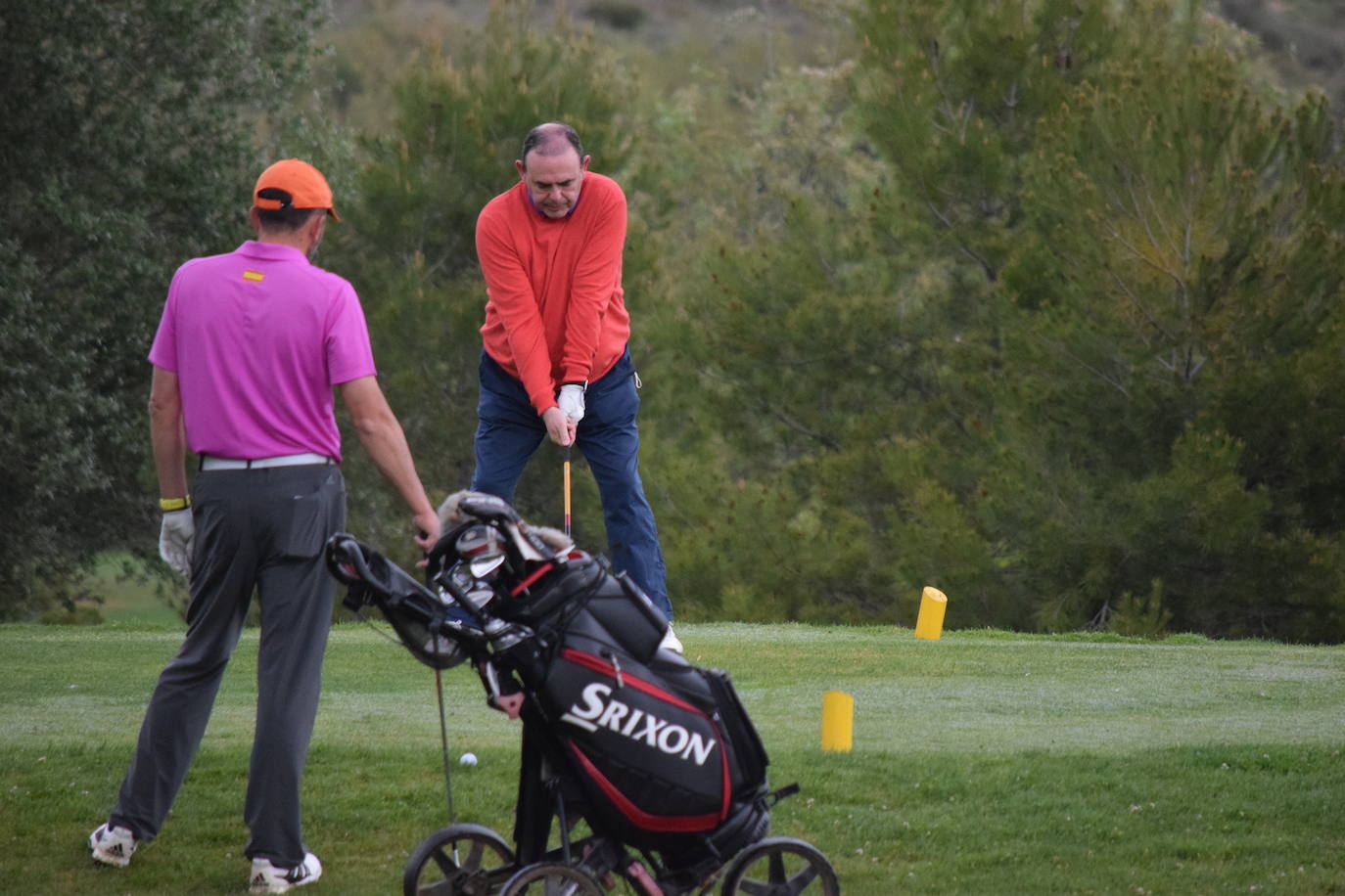 Los participantes en el torneo Bodegas Altanza de la Liga de Golf y Vino disfrutaron de un gran día de gol en El Campo de Logroño.