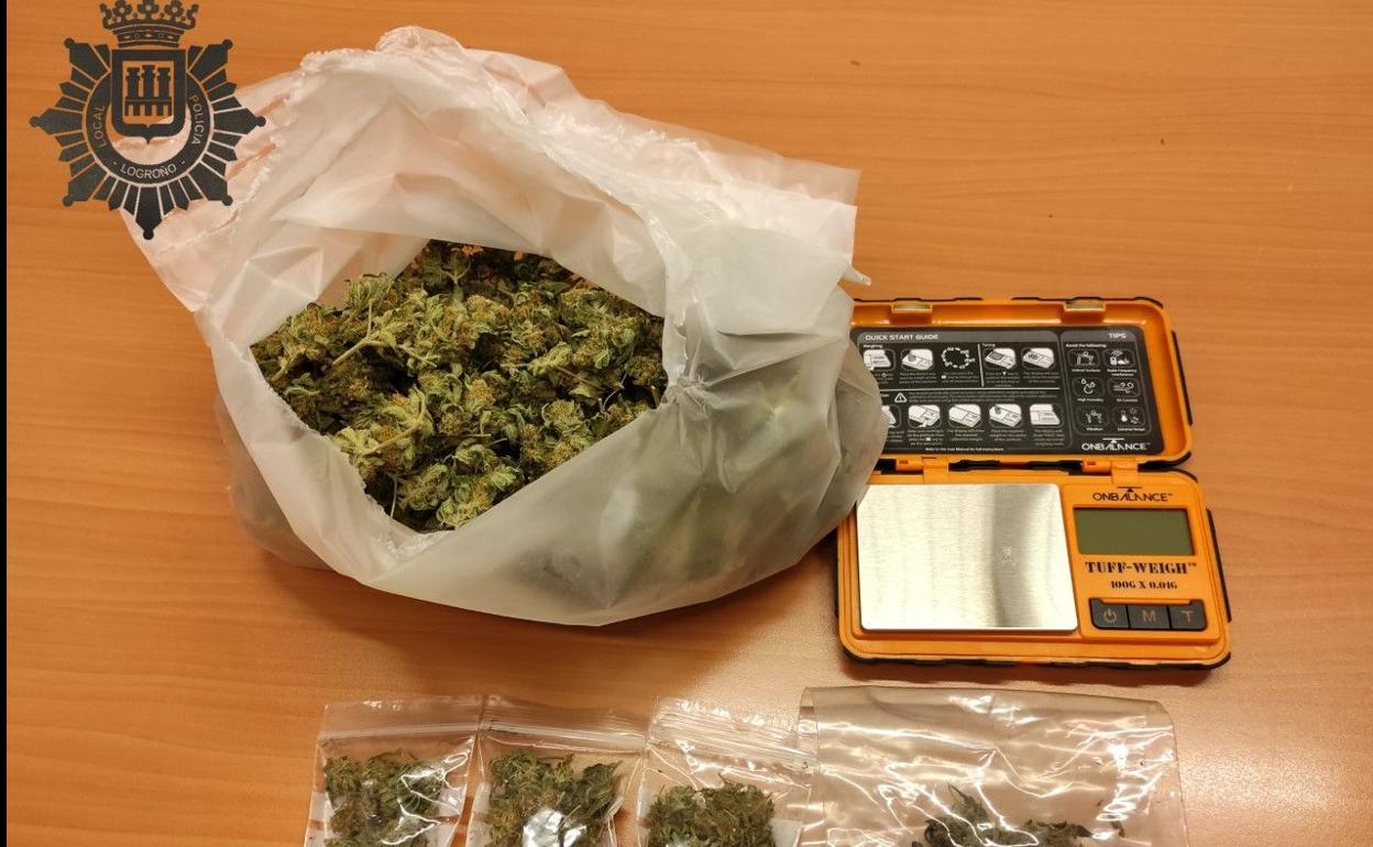 Marihuana intervenida en la operación. 