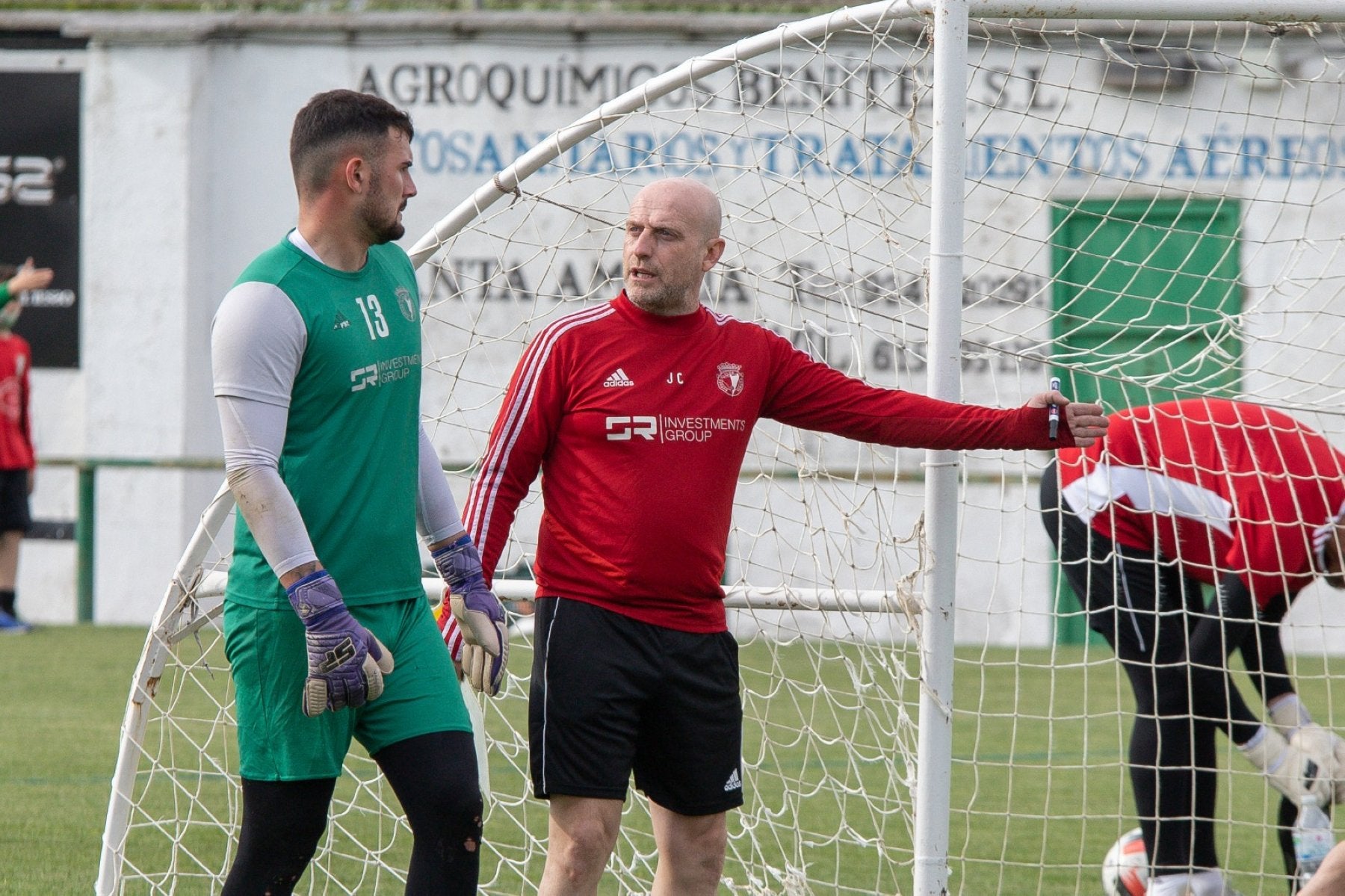 Julián Calero, con López. 