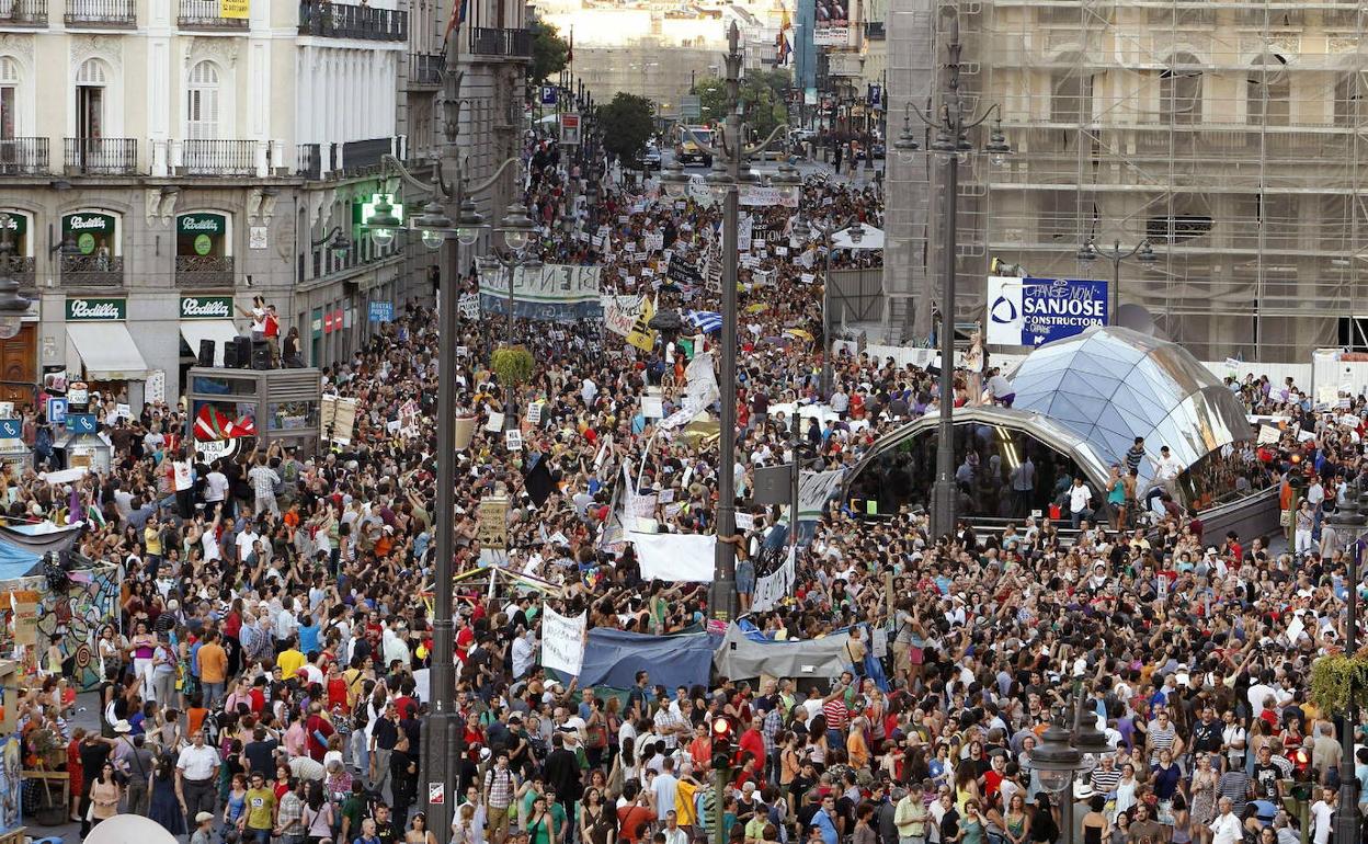 Una década del clamor del 15-M