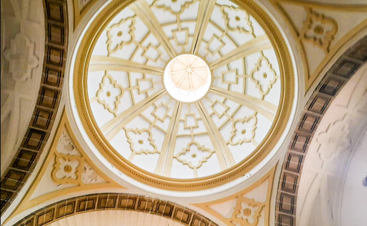 Inaugurada la restaurada cúpula de la iglesia de Briñas