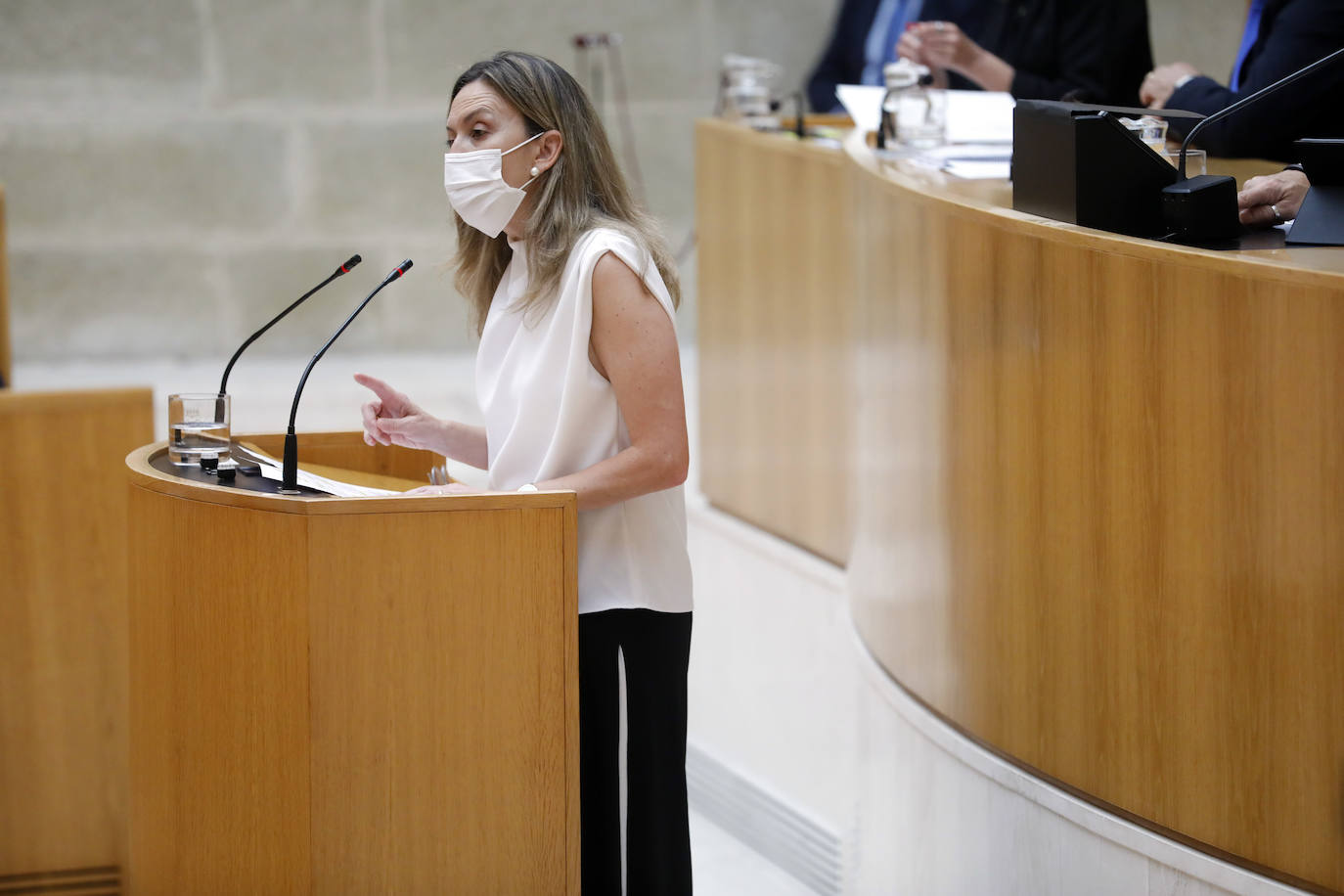 Fotos: Encuentros y gestos en el Pleno del Parlamento de La Rioja