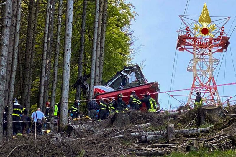 Fotos: El accidente del teeférico de Mottarone, en imágenes