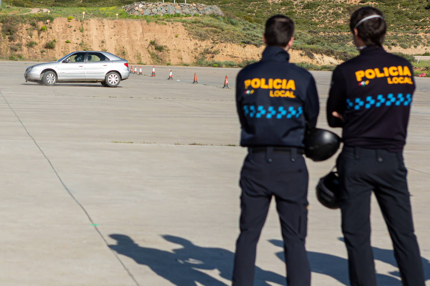 Fotos: Formación en conducción a la Policía Local