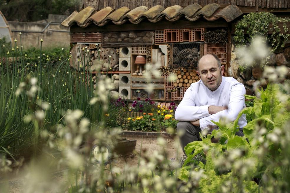 El huerto de Venta Moncalvillo constituye la despensa natural del restaurante. 