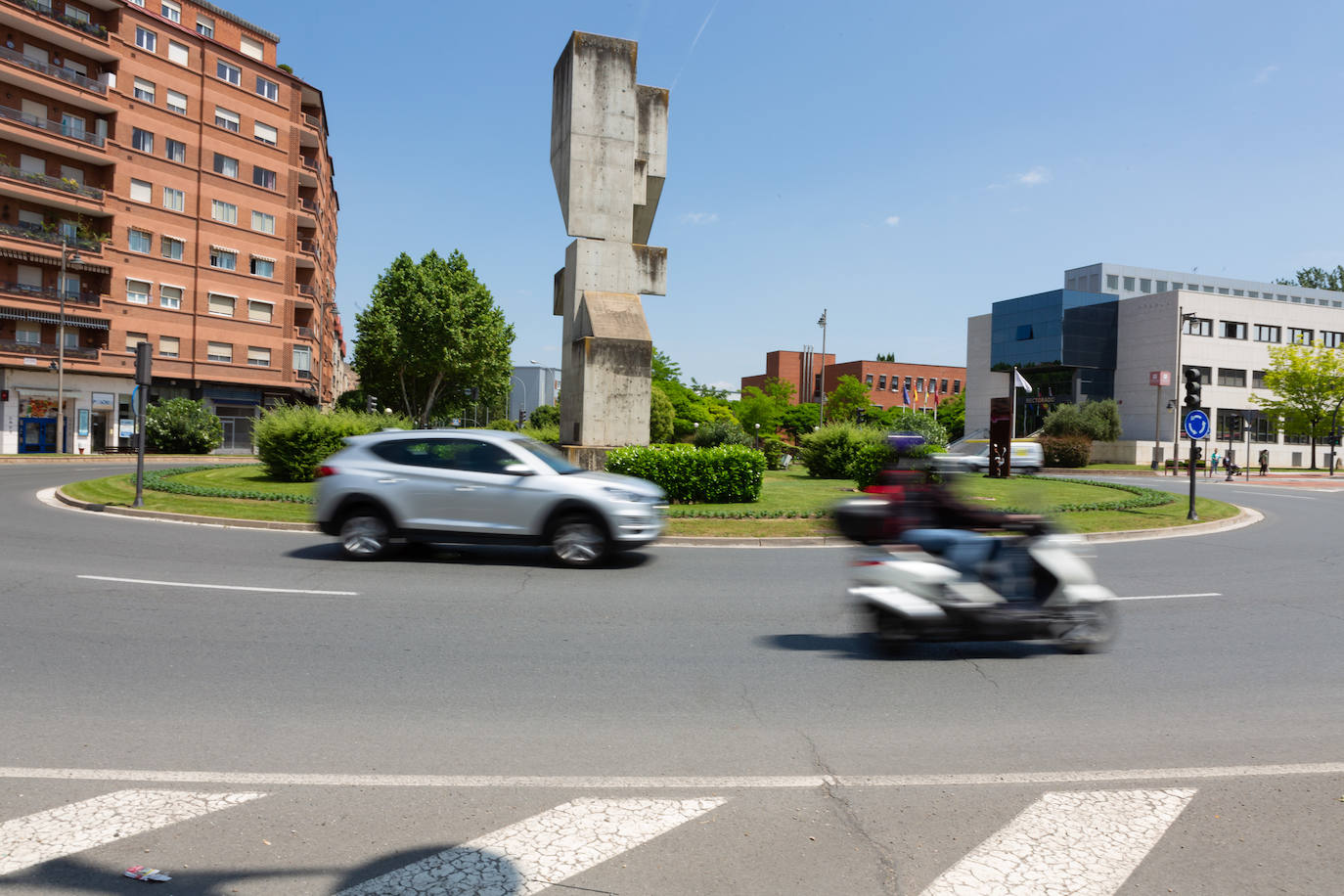 Fotos: El estado de las obras del Eje ciclista Los Lirios-El Cubo en Logroño