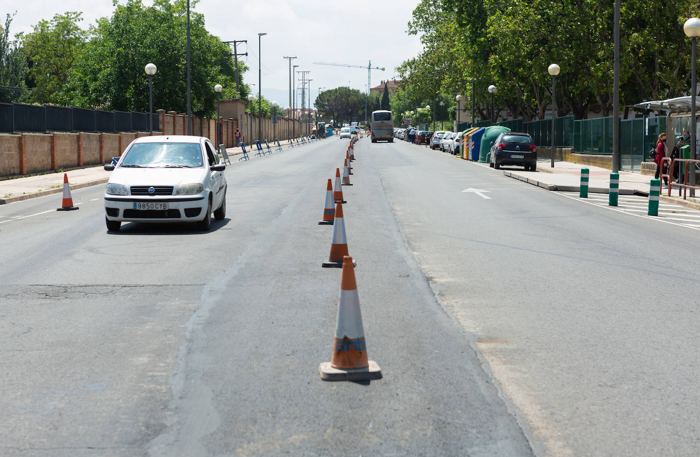 Fotos: El estado de las obras del Eje ciclista Los Lirios-El Cubo en Logroño