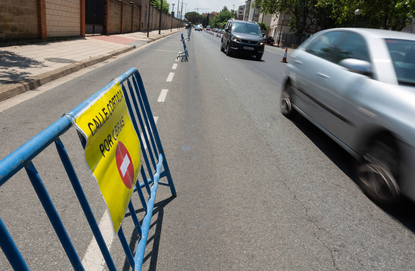 Fotos: El estado de las obras del Eje ciclista Los Lirios-El Cubo en Logroño