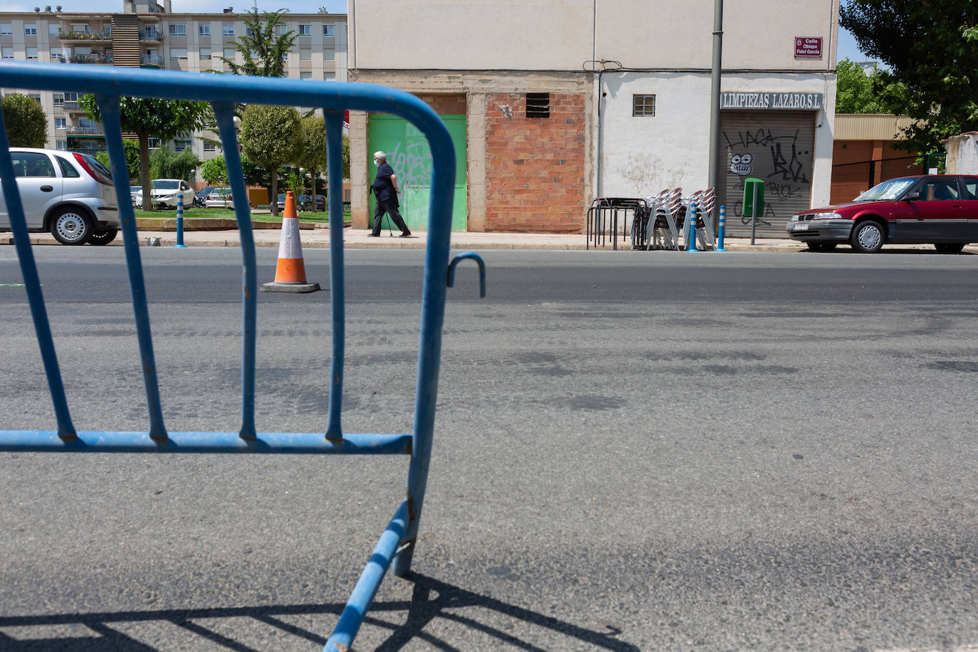 Fotos: El estado de las obras del Eje ciclista Los Lirios-El Cubo en Logroño