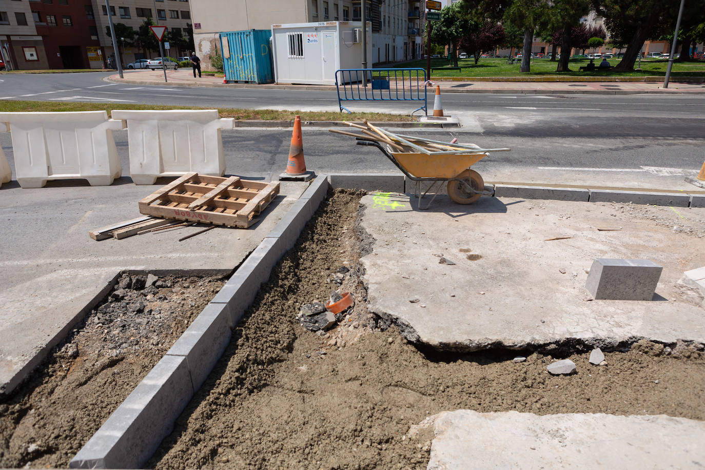 Fotos: El estado de las obras del Eje ciclista Los Lirios-El Cubo en Logroño