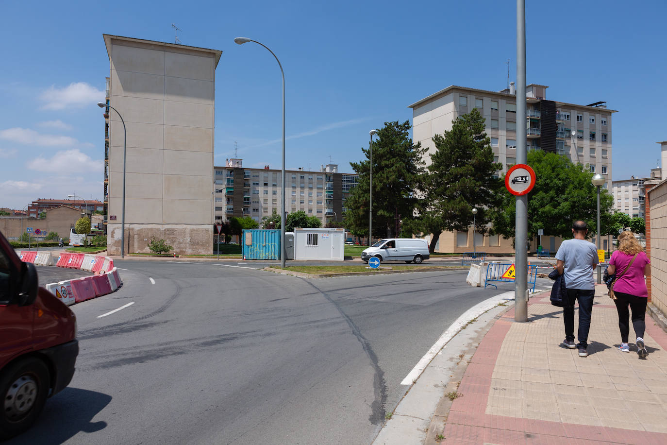 Fotos: El estado de las obras del Eje ciclista Los Lirios-El Cubo en Logroño