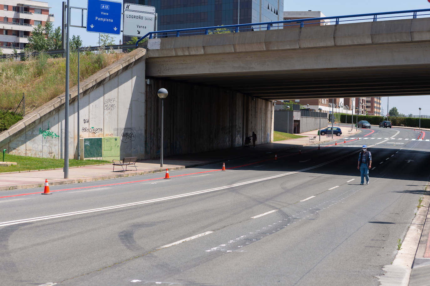 Fotos: El estado de las obras del Eje ciclista Los Lirios-El Cubo en Logroño