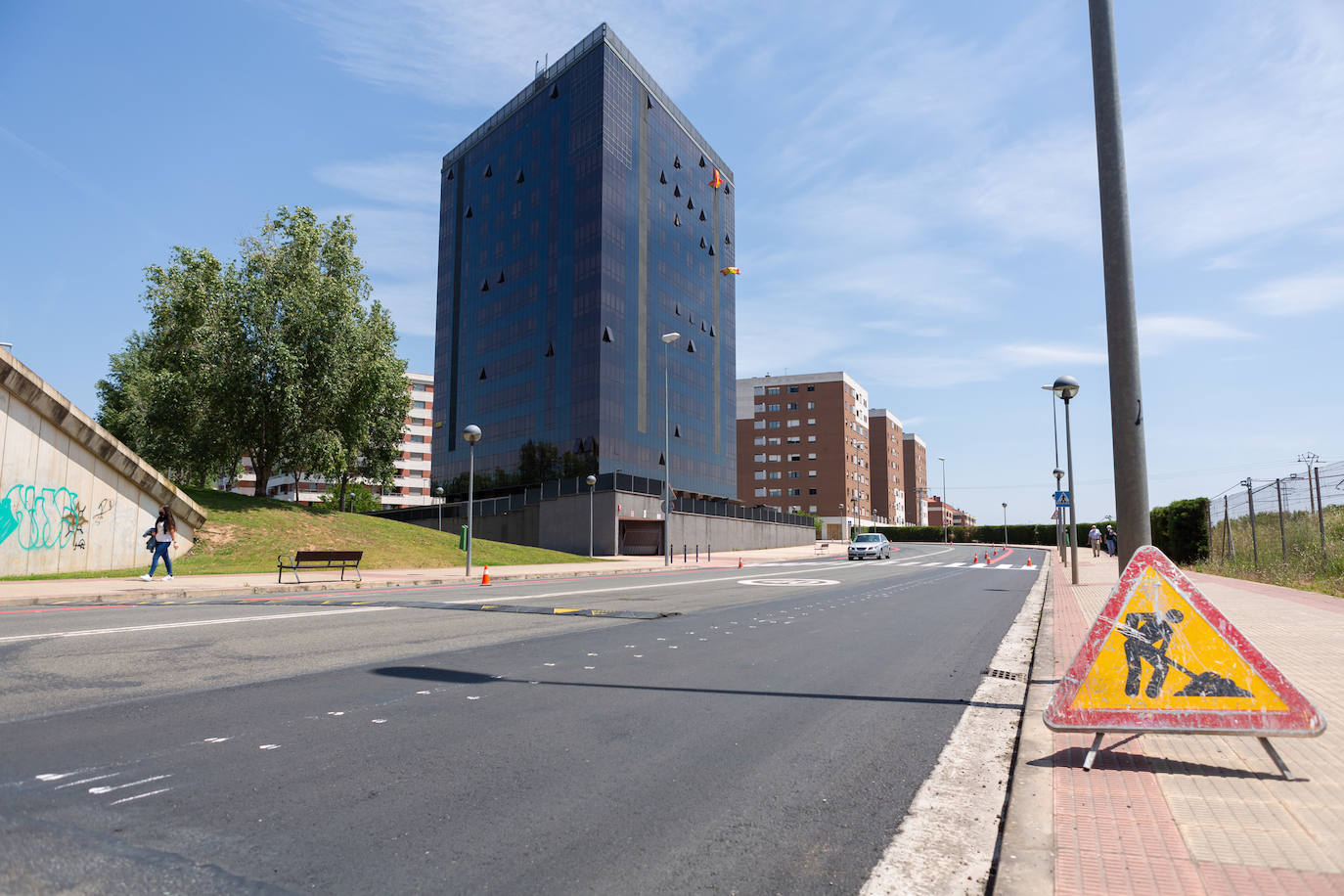 Fotos: El estado de las obras del Eje ciclista Los Lirios-El Cubo en Logroño