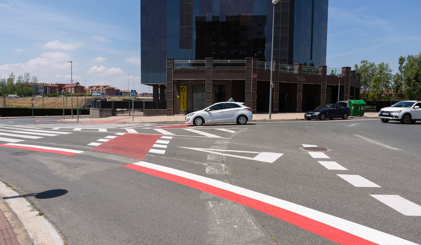 Fotos: El estado de las obras del Eje ciclista Los Lirios-El Cubo en Logroño