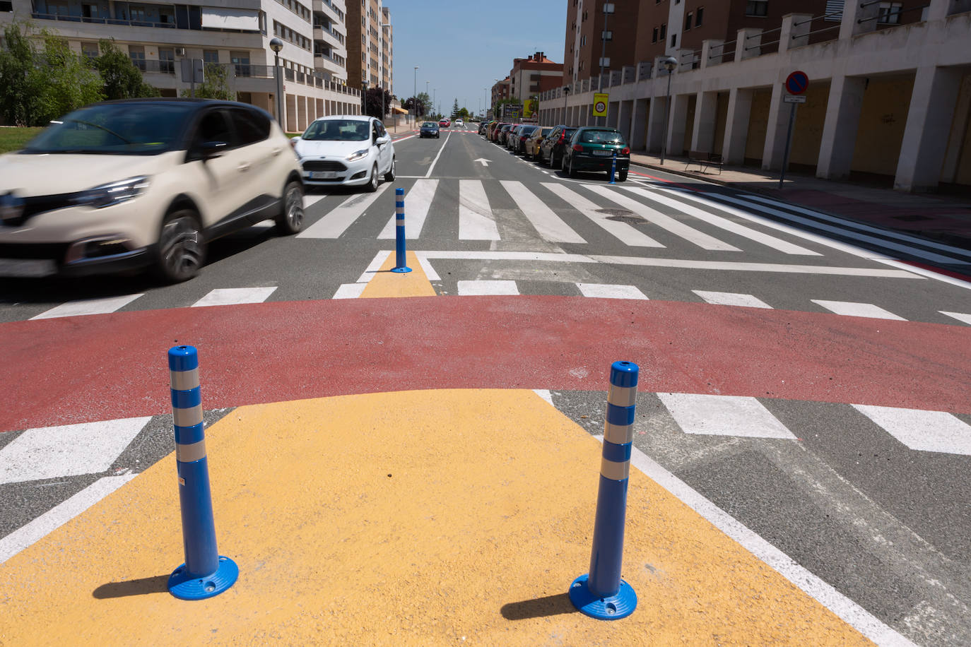 Fotos: El estado de las obras del Eje ciclista Los Lirios-El Cubo en Logroño