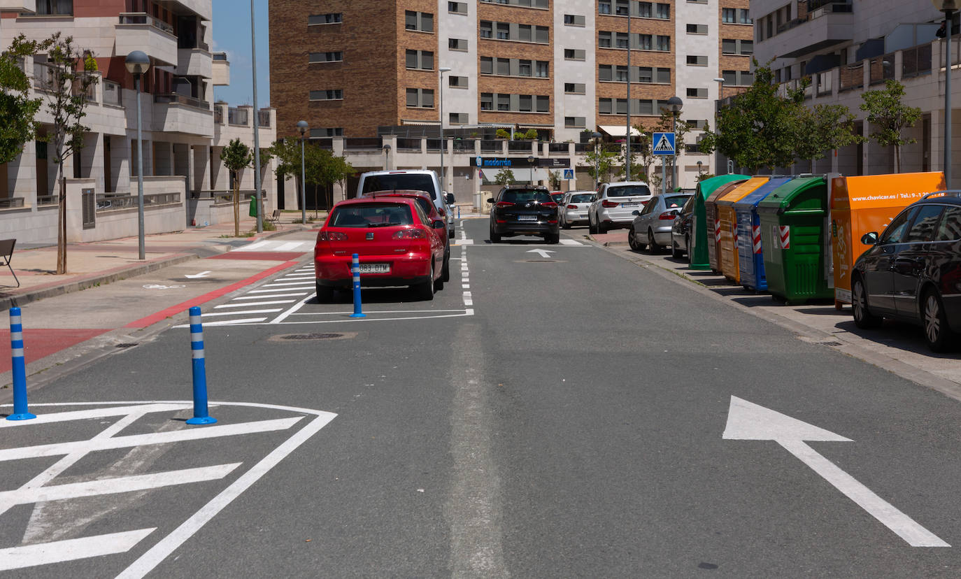 Fotos: El estado de las obras del Eje ciclista Los Lirios-El Cubo en Logroño