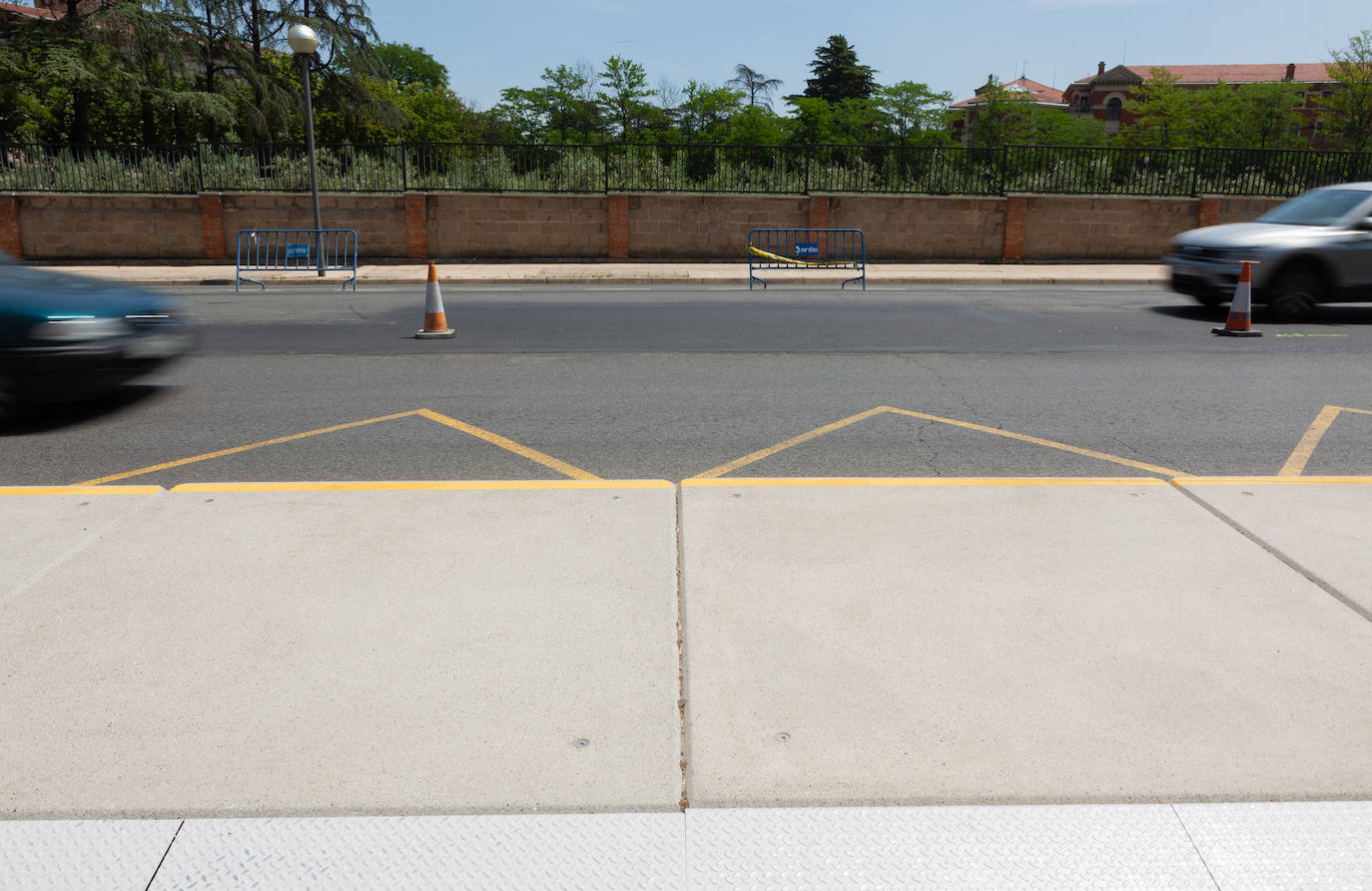 Fotos: El estado de las obras del Eje ciclista Los Lirios-El Cubo en Logroño