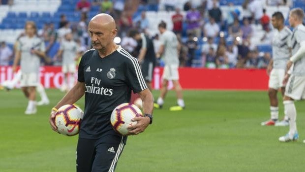 Antonio Pintus, en su primera etapa al frente del Real Madrid. 