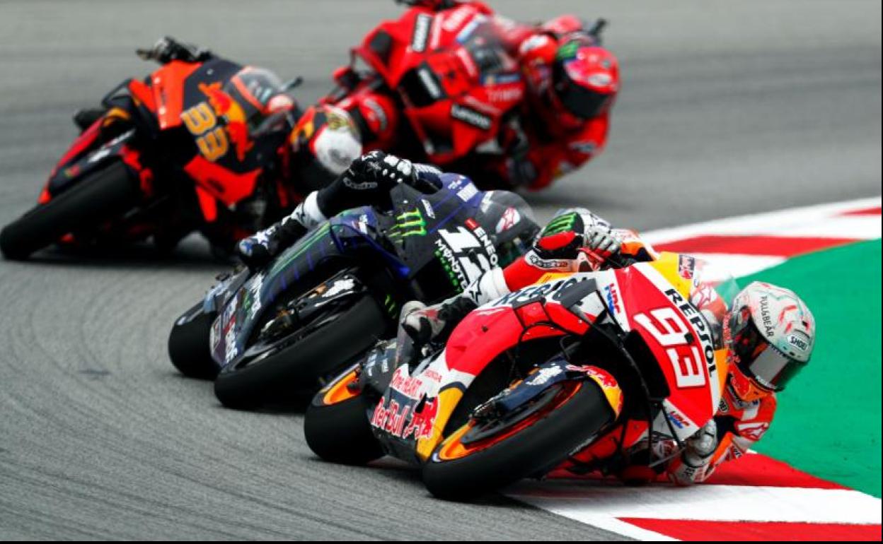 Marc Márquez, durante el GP de Cataluña. 