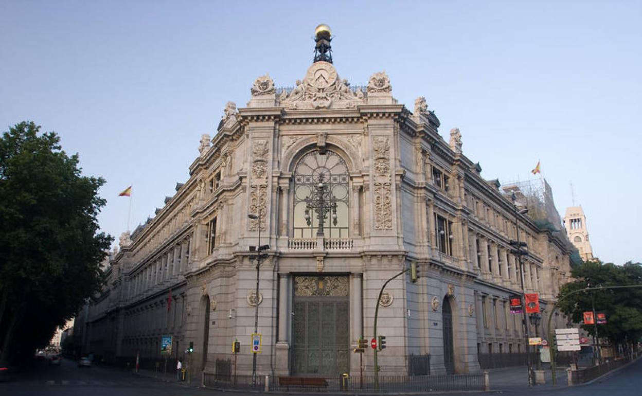 Fachada del Banco de España. 