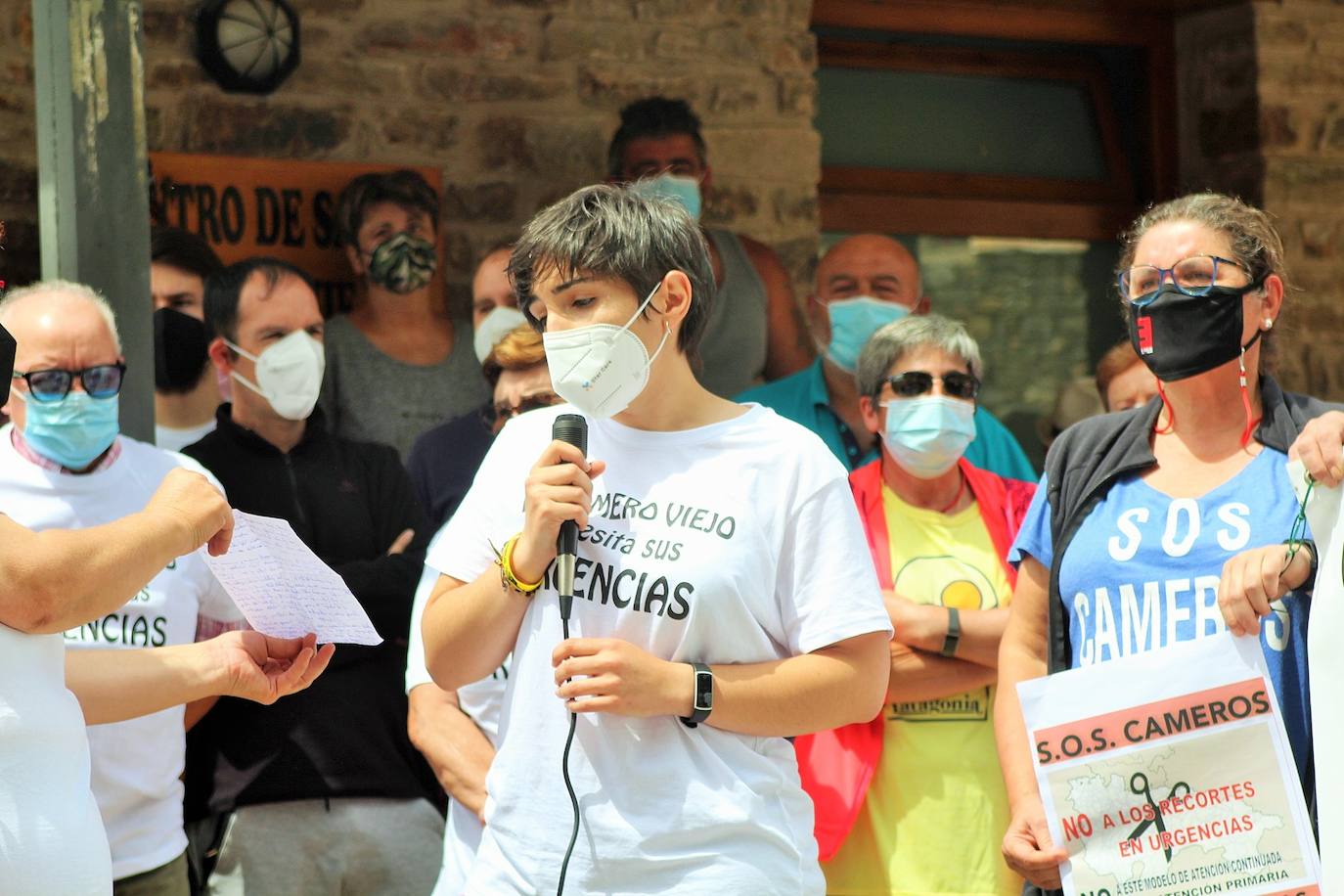 Fotos: Protesta en Cameros en defensa de las Urgencias