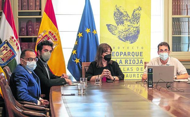 Torices, durante la defensa esta semana de la candidatura a Geoparque. 
