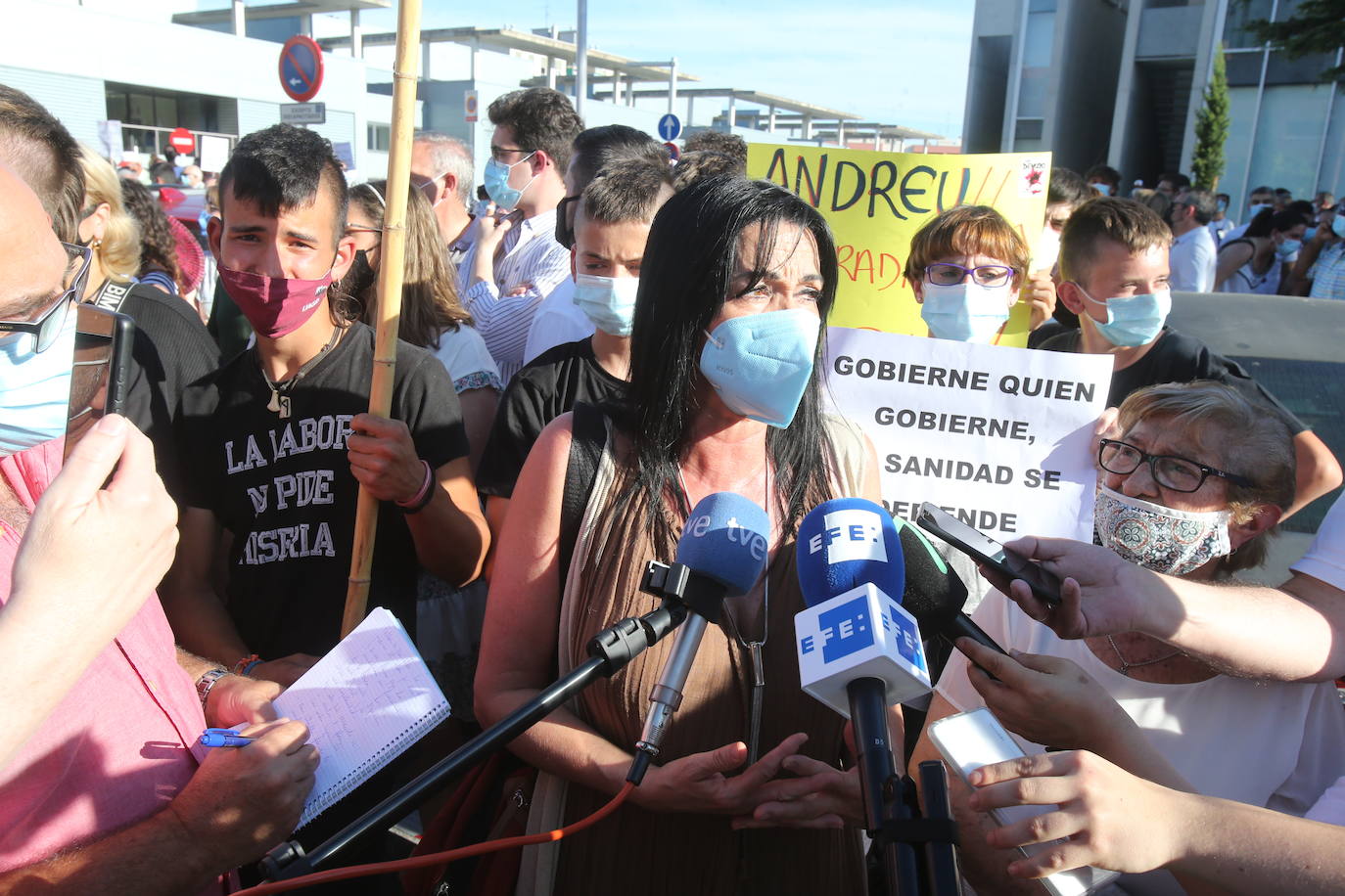 Fotos: Las imágenes de la manifestación en Logroño contra el Plan de Atención Continuada