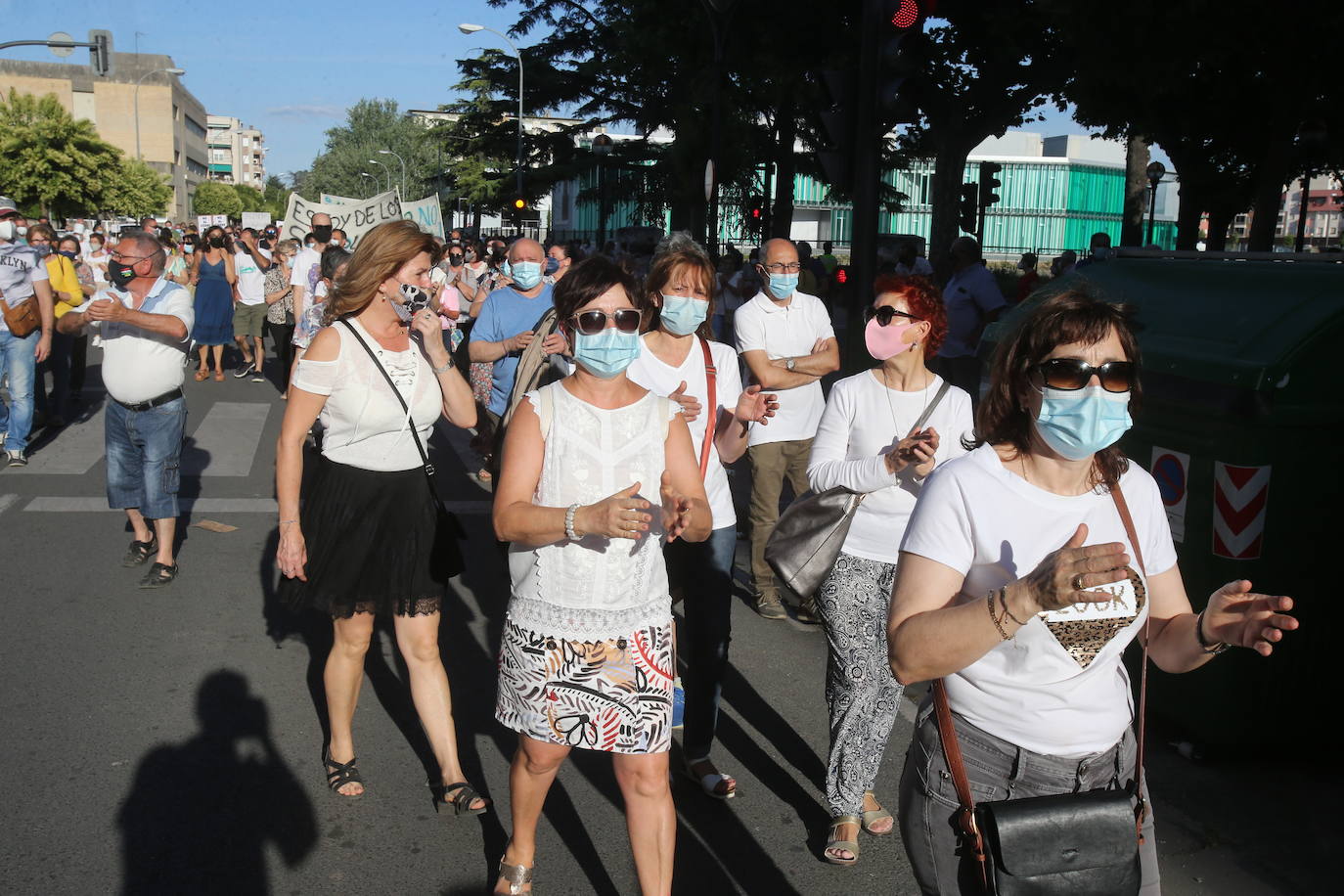 Fotos: Las imágenes de la manifestación en Logroño contra el Plan de Atención Continuada