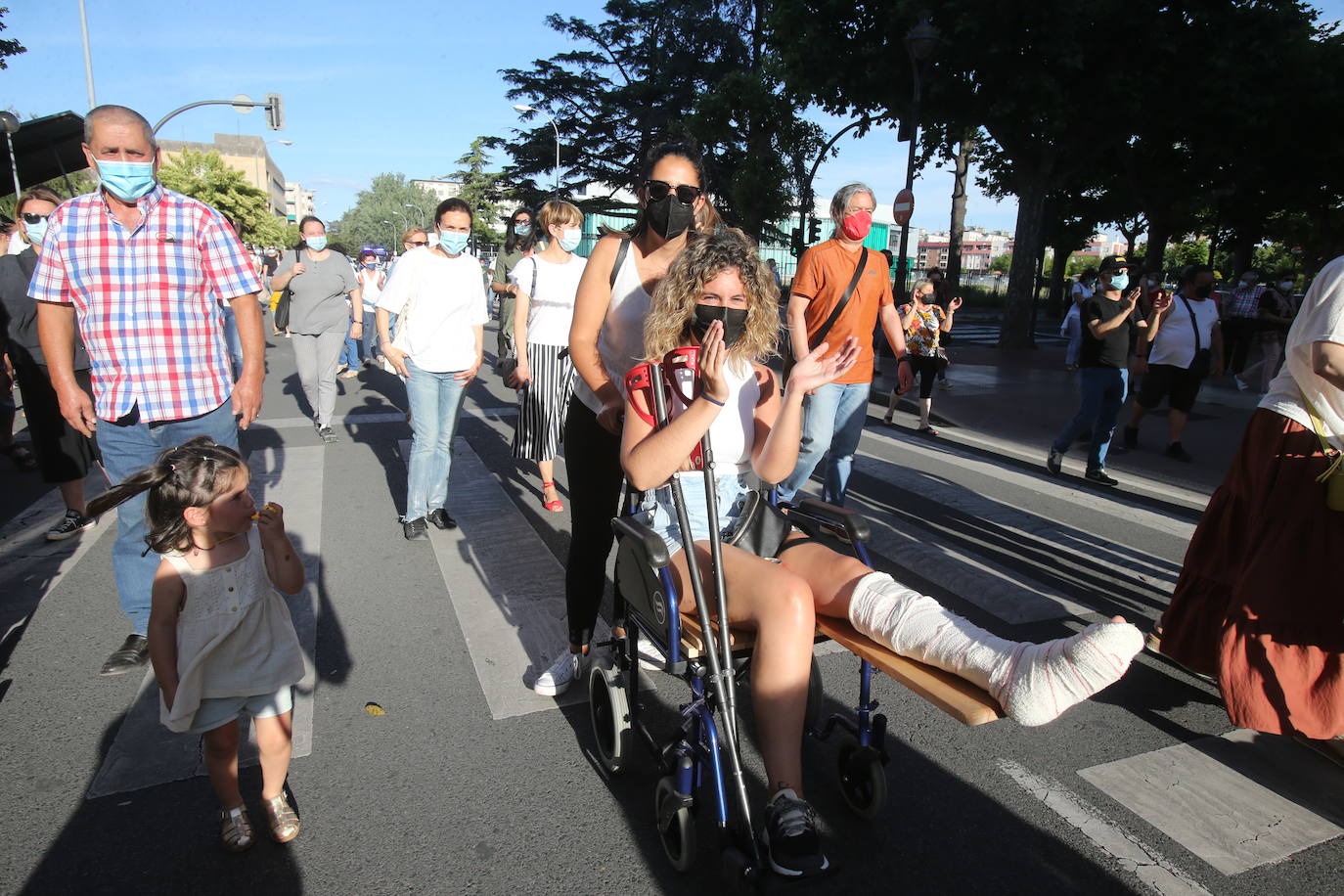 Fotos: Las imágenes de la manifestación en Logroño contra el Plan de Atención Continuada