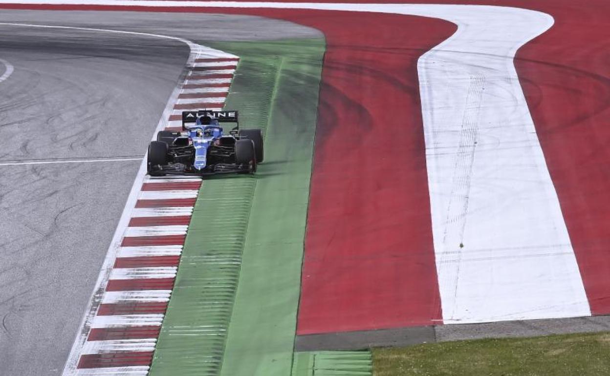 Alonso con el A521 en Red Bull Ring