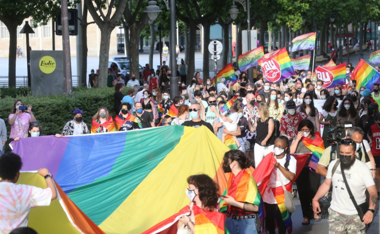Manifestación del sábado en Logroño. 