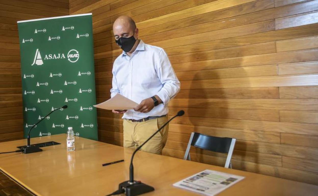 Igor Fonseca, momentos antes de la rueda de prensa. 