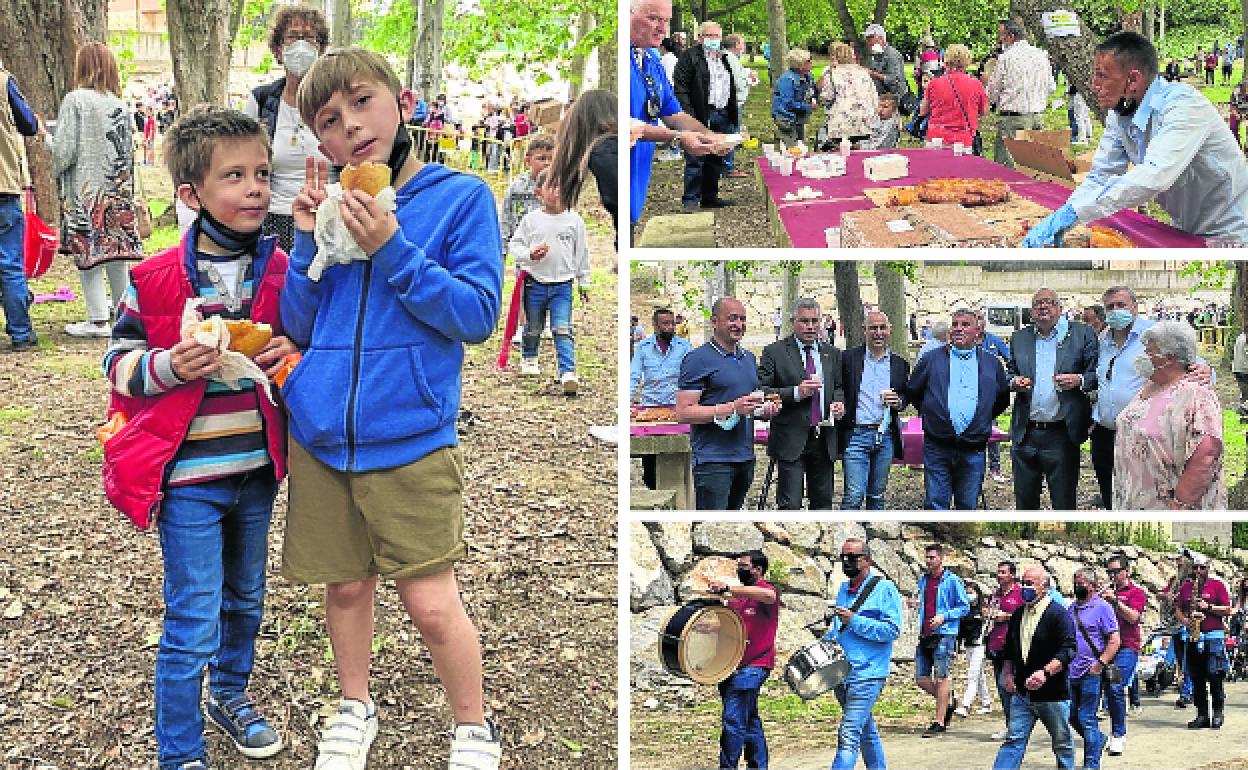 Pequeños, mayores y autoridades disfrutaron de la celebración en Casalarreina. 