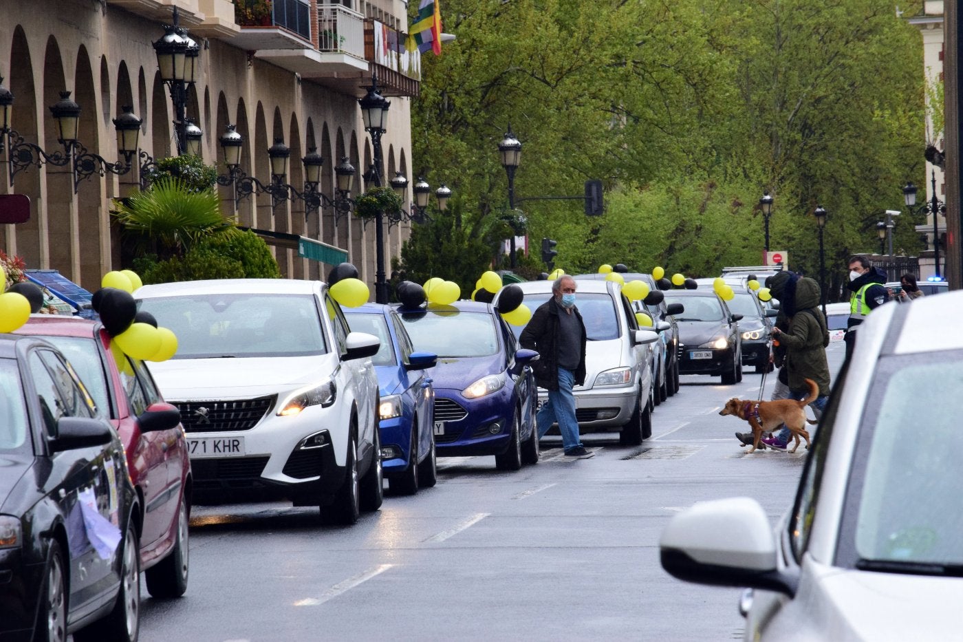 tMovilizaciones. Imagen de una de las diversas manifestaciones de la Plataforma de Interinos de La Rioja. 