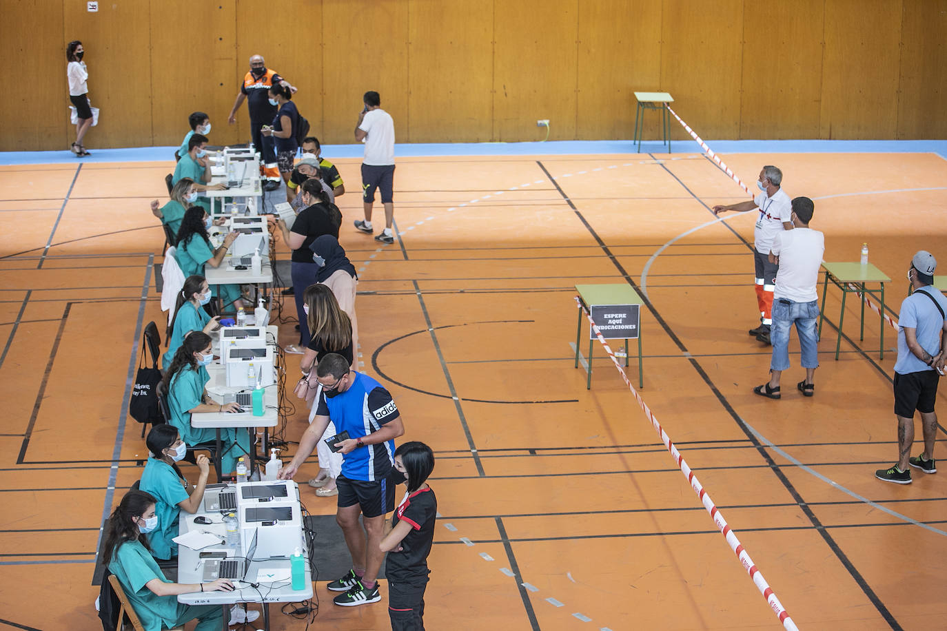 Los menores de 40 han empezado a recibir sus dosis este miércoles en Calahorra.