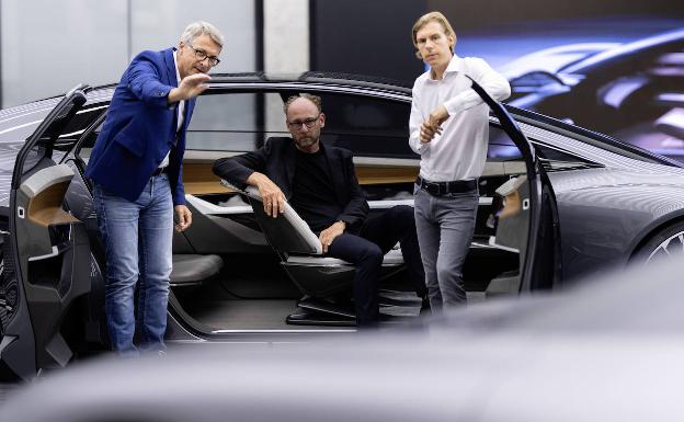 Mark Lichte, Philipp Römers y Norbert Weber, responsables de diseño de Audi 