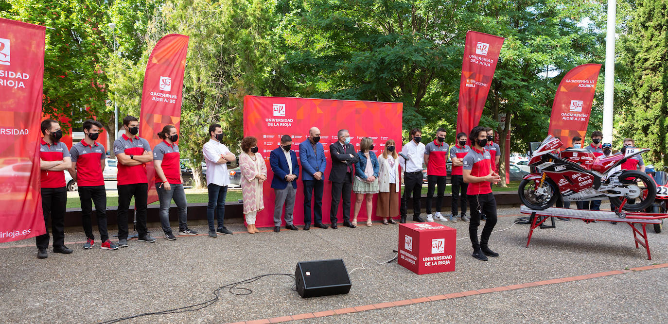 Fotos: La UR presenta la motocicleta que correrá en el Alcañiz