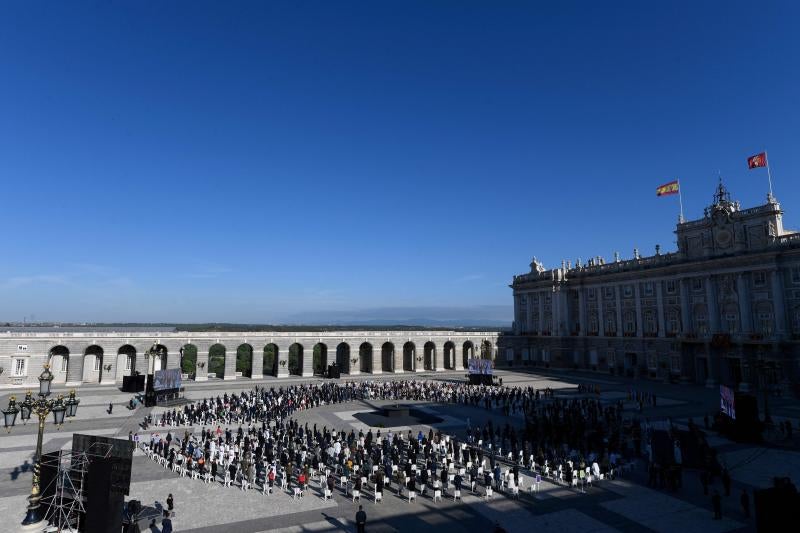 Vista de los asistentes al homenaje