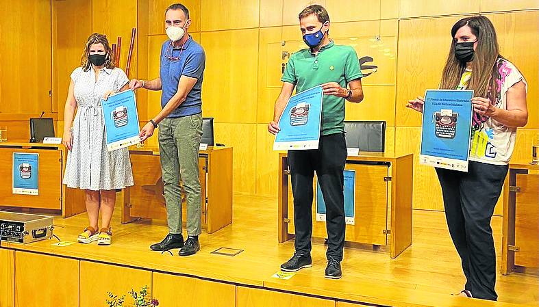 García, Lozano, Osés y Arteaga en la presentación.