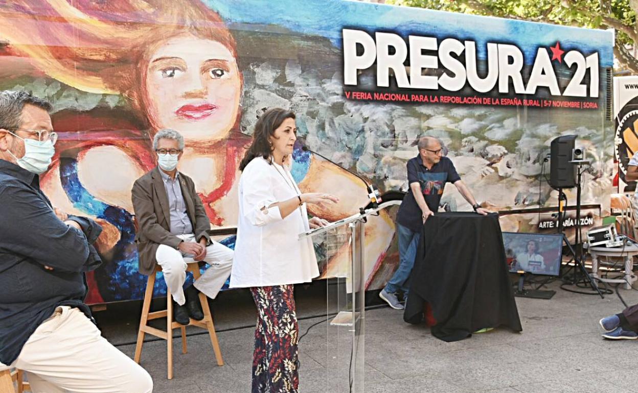 Concha Andreu, durante su intervención de este jueves