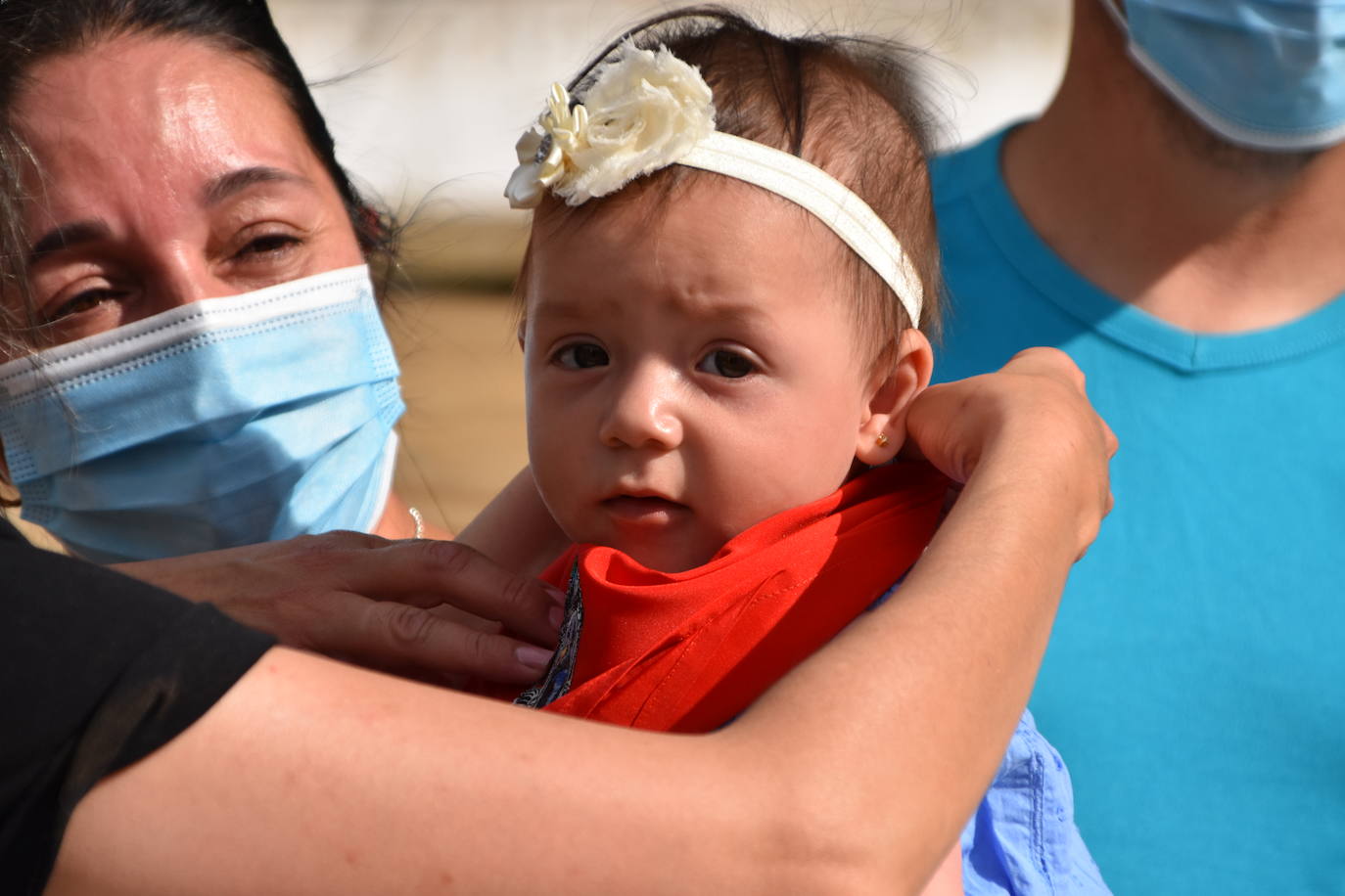 Fotos: Los cerveranos se ponen el pañuelo rojo