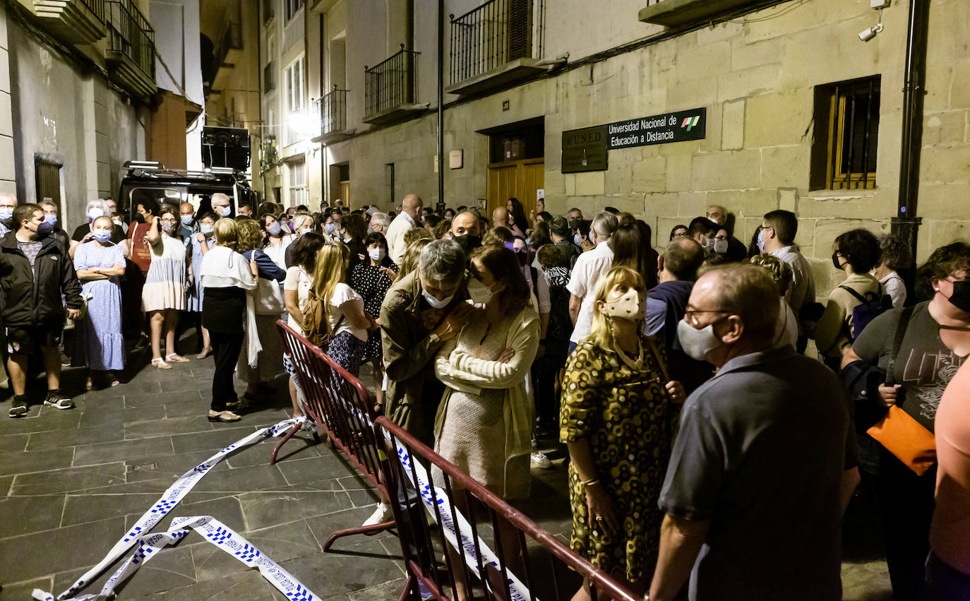 Arranca la ruta guiada de 'videomapping' en Logroño como una iniciativa pionera que ayer reunió a 200 personas. 