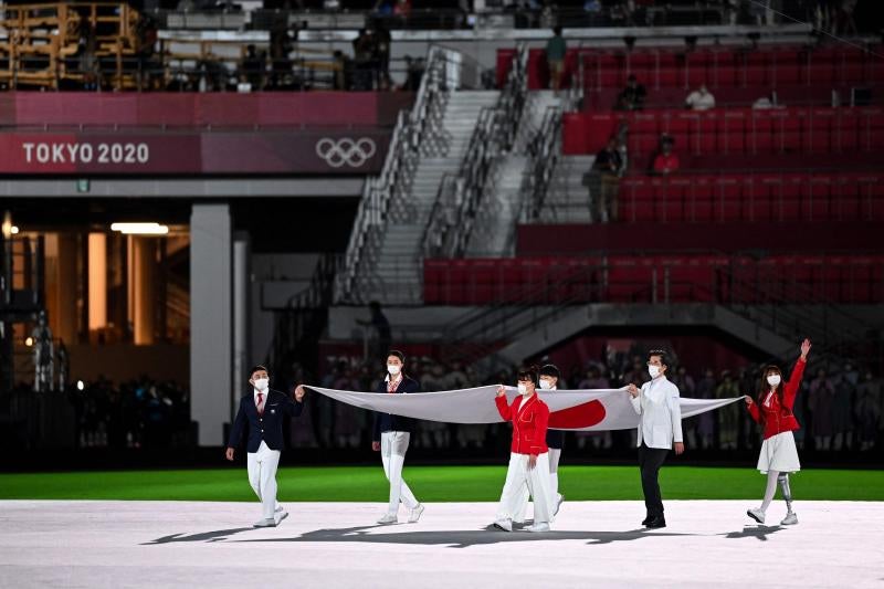 Inicio de la gala de clausura de los Juegos Olímpicos de Tokio 2020.