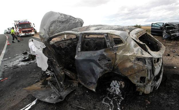 Accidente de tráfico en Arancón (Soria)