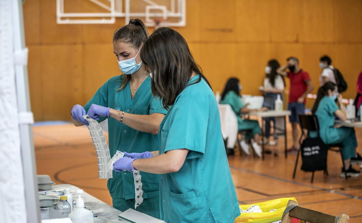 Vacunación contra el COVID-19 en Calahorra. 