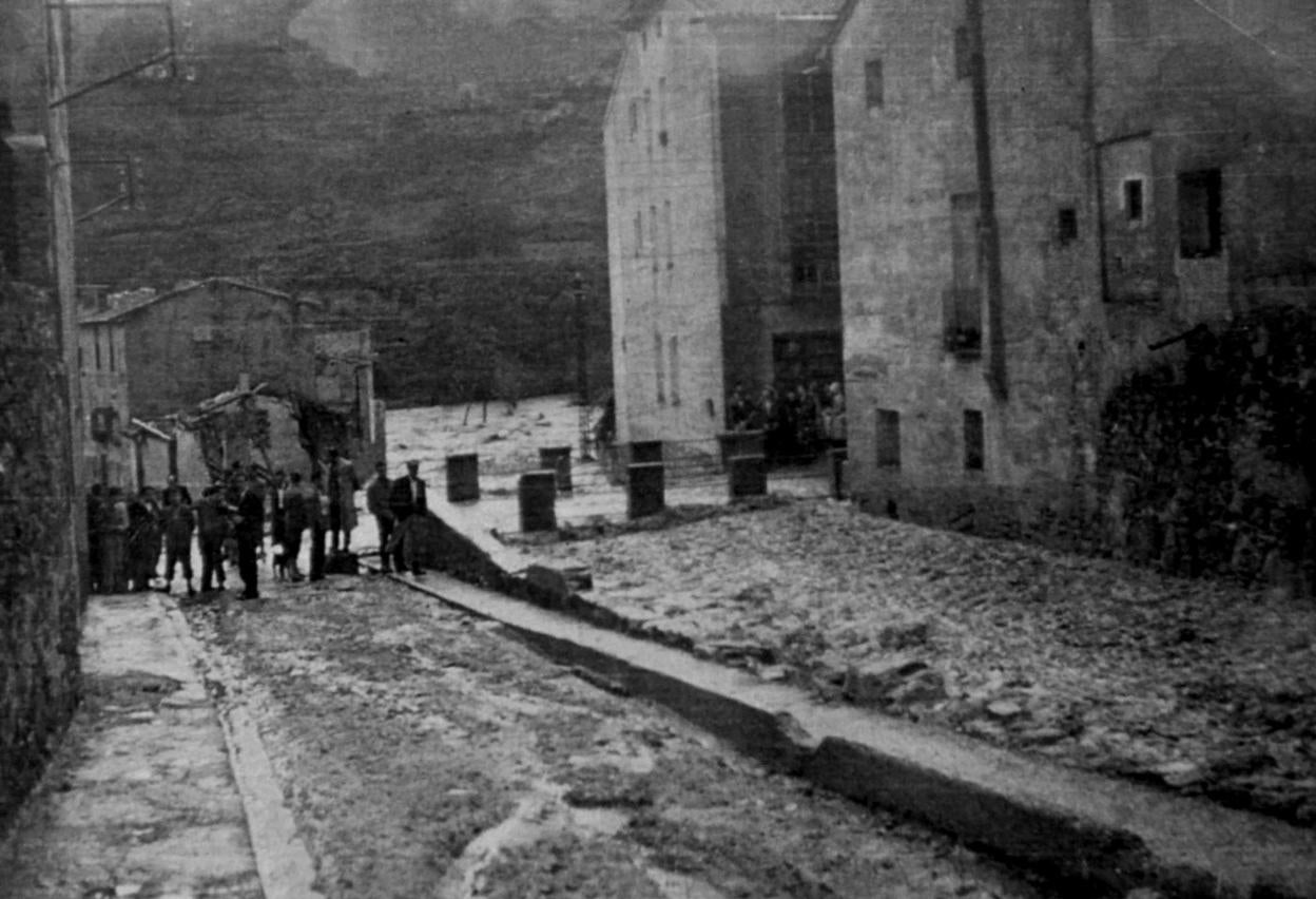 La Retina: inundaciones en Cervera en el año 1956