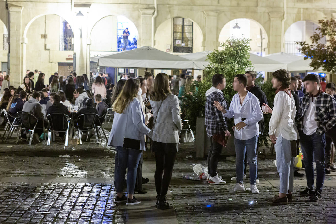 Los jóvenes se trasladaron desde el Casco Antiguo de la ciudad hasta el parque de la capital riojana