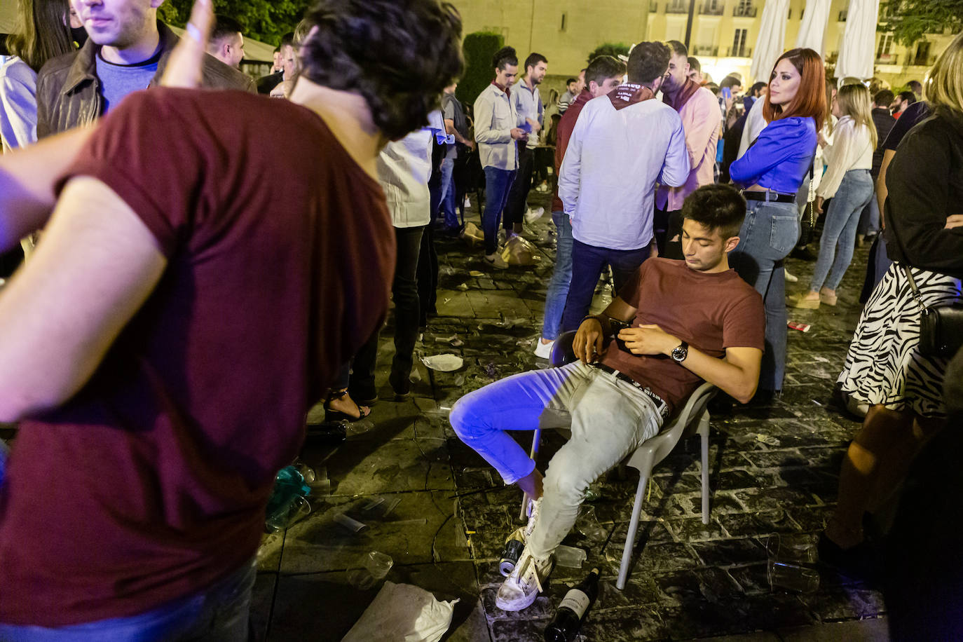 Los jóvenes se trasladaron desde el Casco Antiguo de la ciudad hasta el parque de la capital riojana