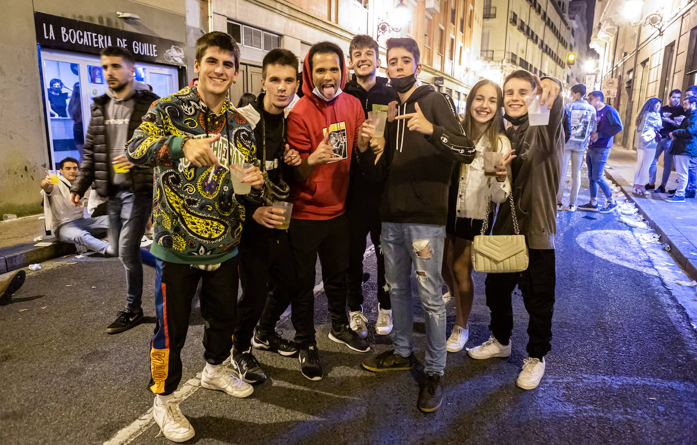 Los jóvenes se trasladaron desde el Casco Antiguo de la ciudad hasta el parque de la capital riojana