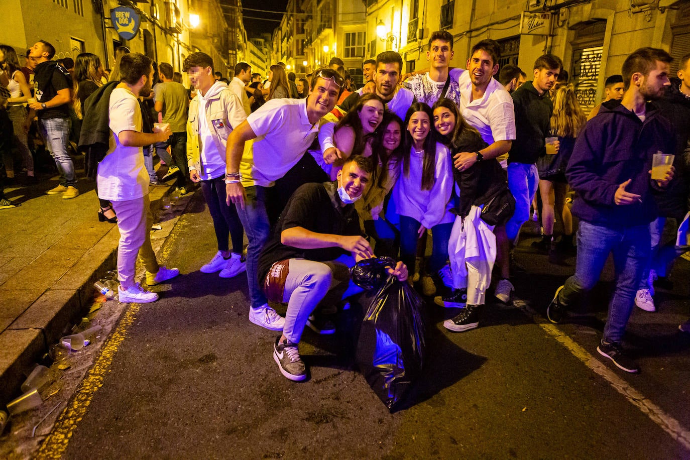 Los jóvenes se trasladaron desde el Casco Antiguo de la ciudad hasta el parque de la capital riojana